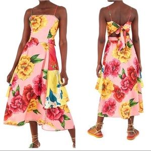 NWT Farm Rio Mixed Chita MIDI Dress XS